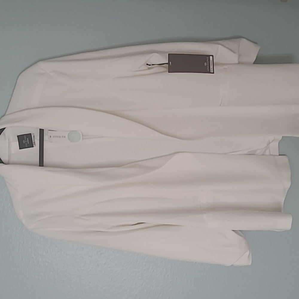 Knit Crepe Off White Blazer